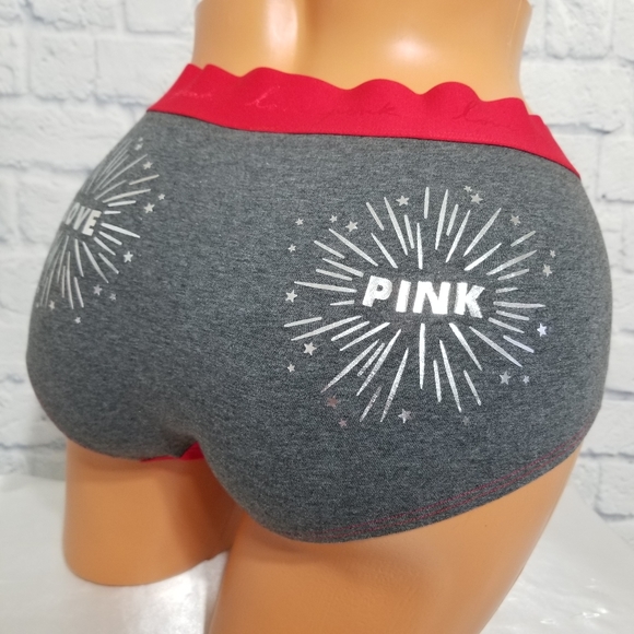 PINK Victoria's Secret Foil Bling Boyshort Panty Extra Large New - Picture 2 of 12